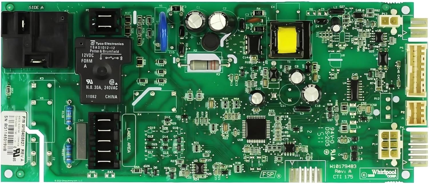 W10405827 for Whirlpool Dryer Main Control Board- no shell