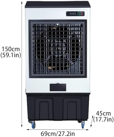 Portable Air Conditioners, Evaporative Air Cooler with 8 Ice Packs, 3 Speeds, Personal Swamp Cooler for Bedroom Home Office(69 * 45 * 150cm)