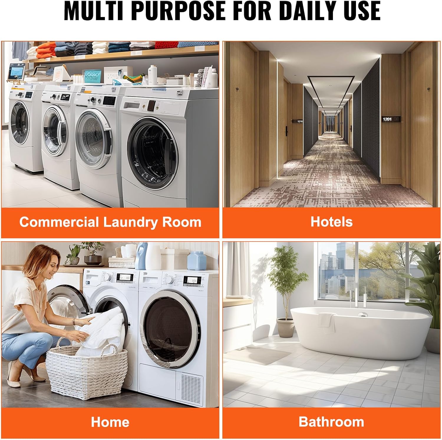 VEVOR Wire Laundry Cart, 3.8Bushel Wire Laundry Basket with Wheels, 32.5''x21.3''x29.9'', Commercial Laundry Basket, Steel Frame with Chrome Finish, 4'' Casters, Wire Cart for Laundry