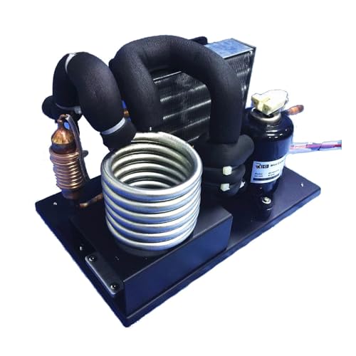 Air Conditioner, Stainless Steel Coil Chiller DV1910E-S, 12V DC, 130W Capacity, R134A Refrigerant, Compact Portable Cooling Unit