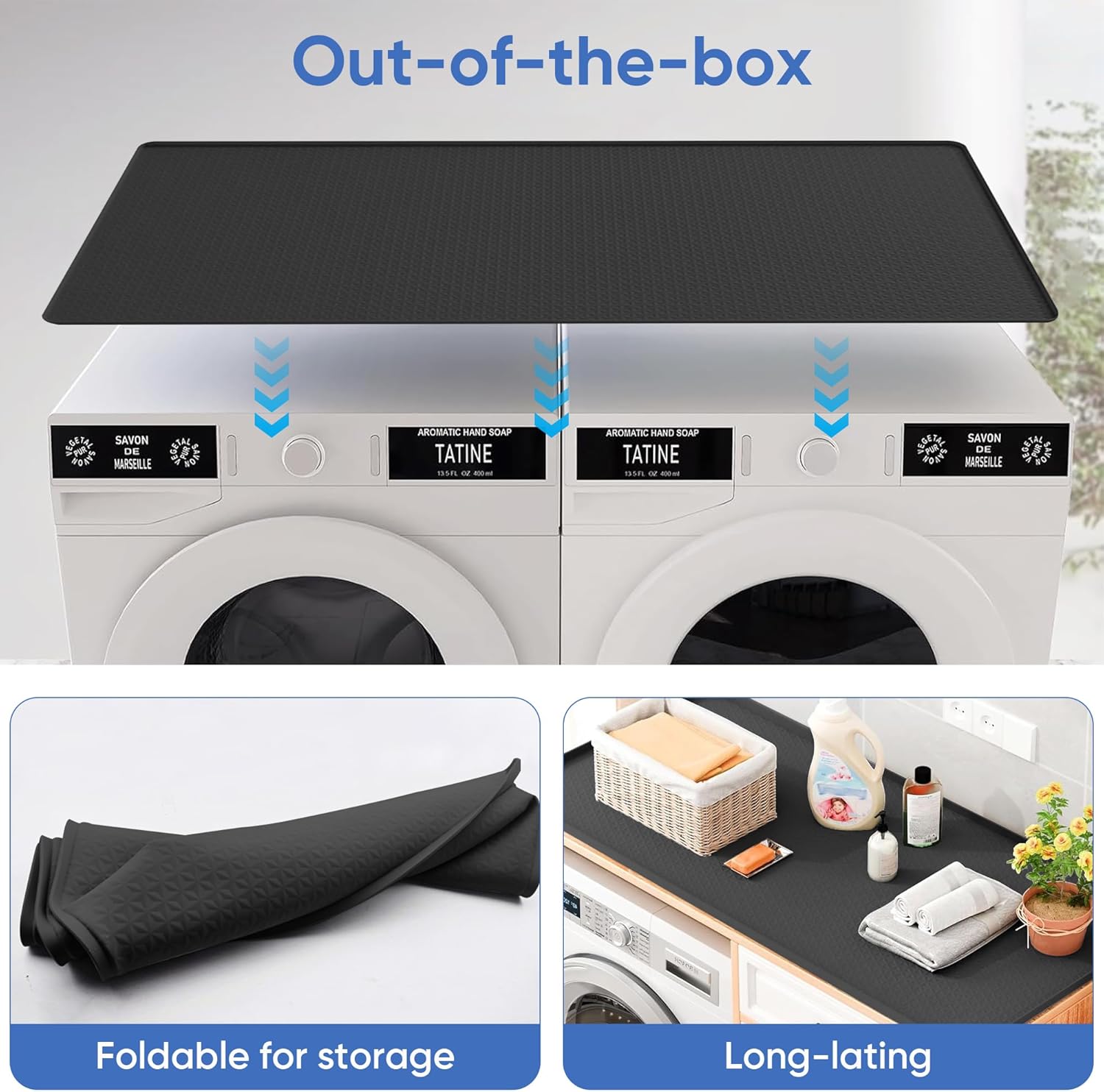 Washer and Dryer Covers for the Top, 51.2