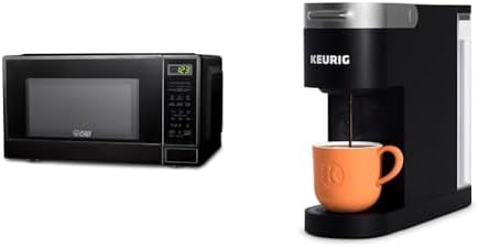 COMMERCIAL CHEF 1.1 Cu Ft Microwave & Keurig K-Slim Single Serve Coffee Maker Bundle