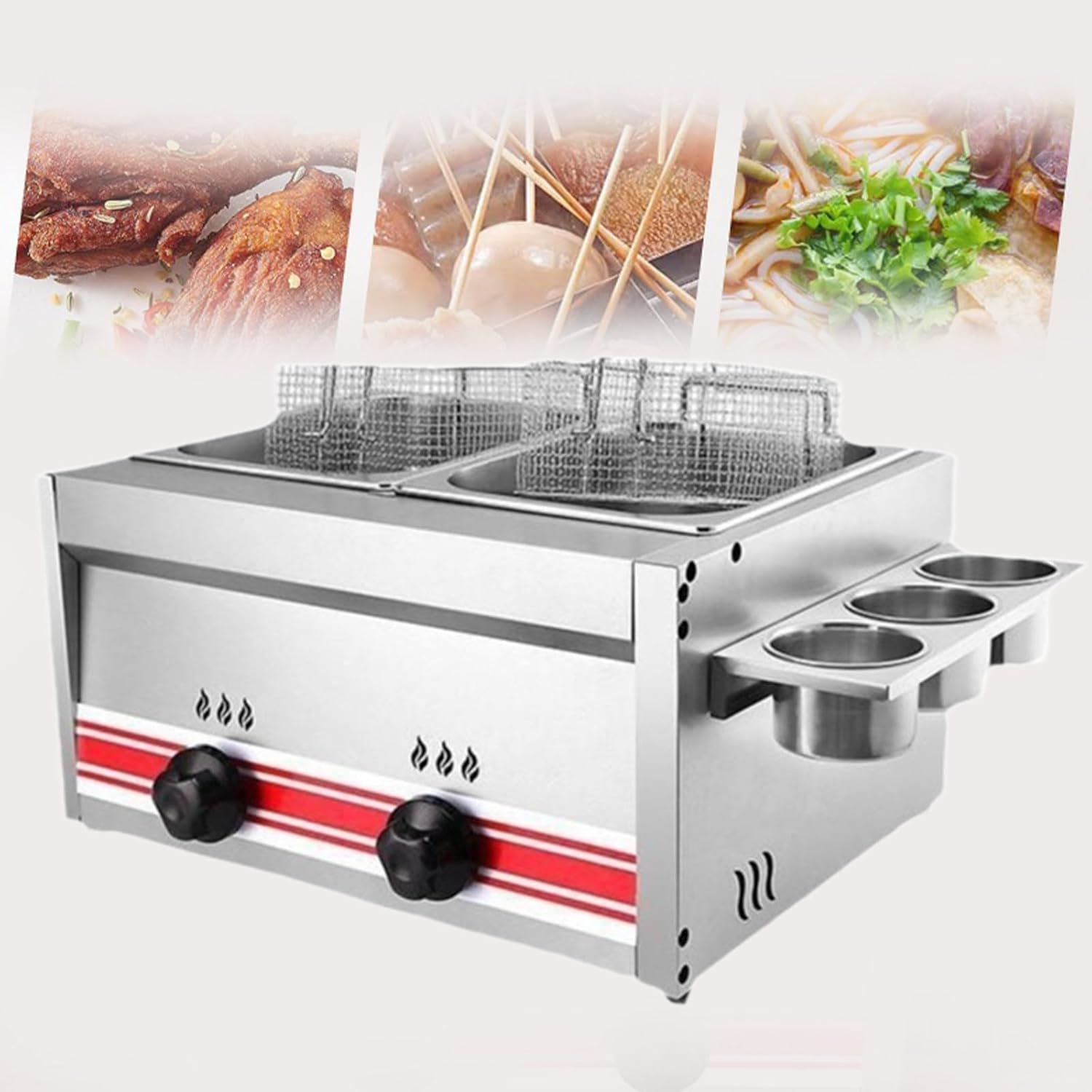 Commercial and Household Deep Fryer - Perfect for Frying Various Foods - Easy to Clean - for Restaurants, Supermarkets, and Home Use
