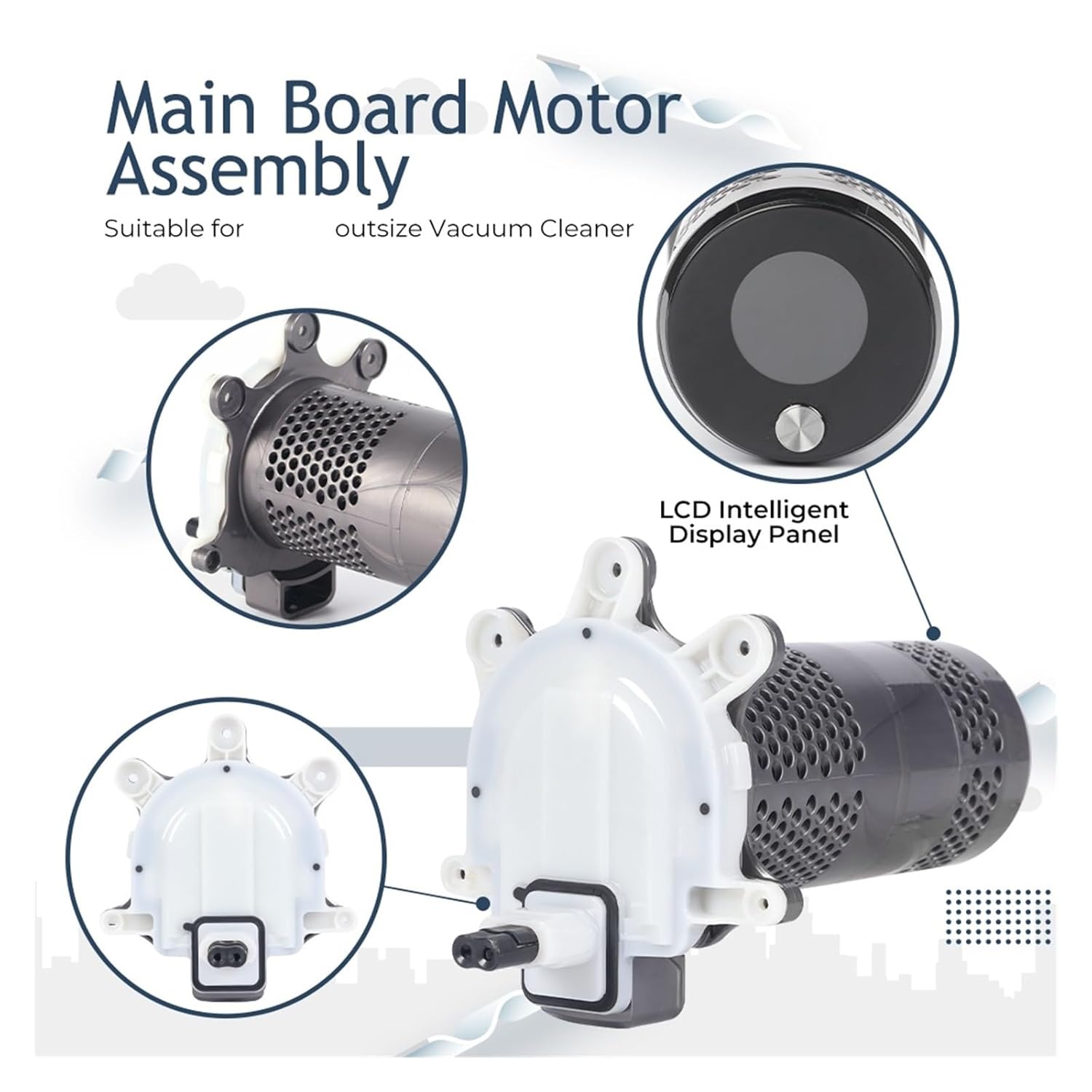 Large Vacuum Cleaner Motor Handle Housing Switch Assembly, Compatible with Dyson, SV16 SV29, Handheld Vacuum Motor Assembly Replacement Part