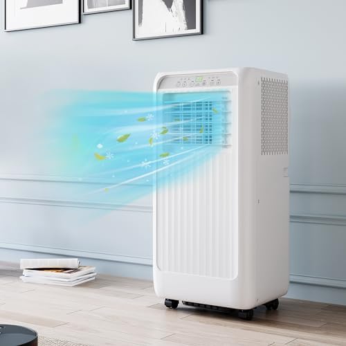 Portable Air Conditioner 8000BTU, Easy to Move AC Unit for Rooms up to 200 Sq Ft, Quiet