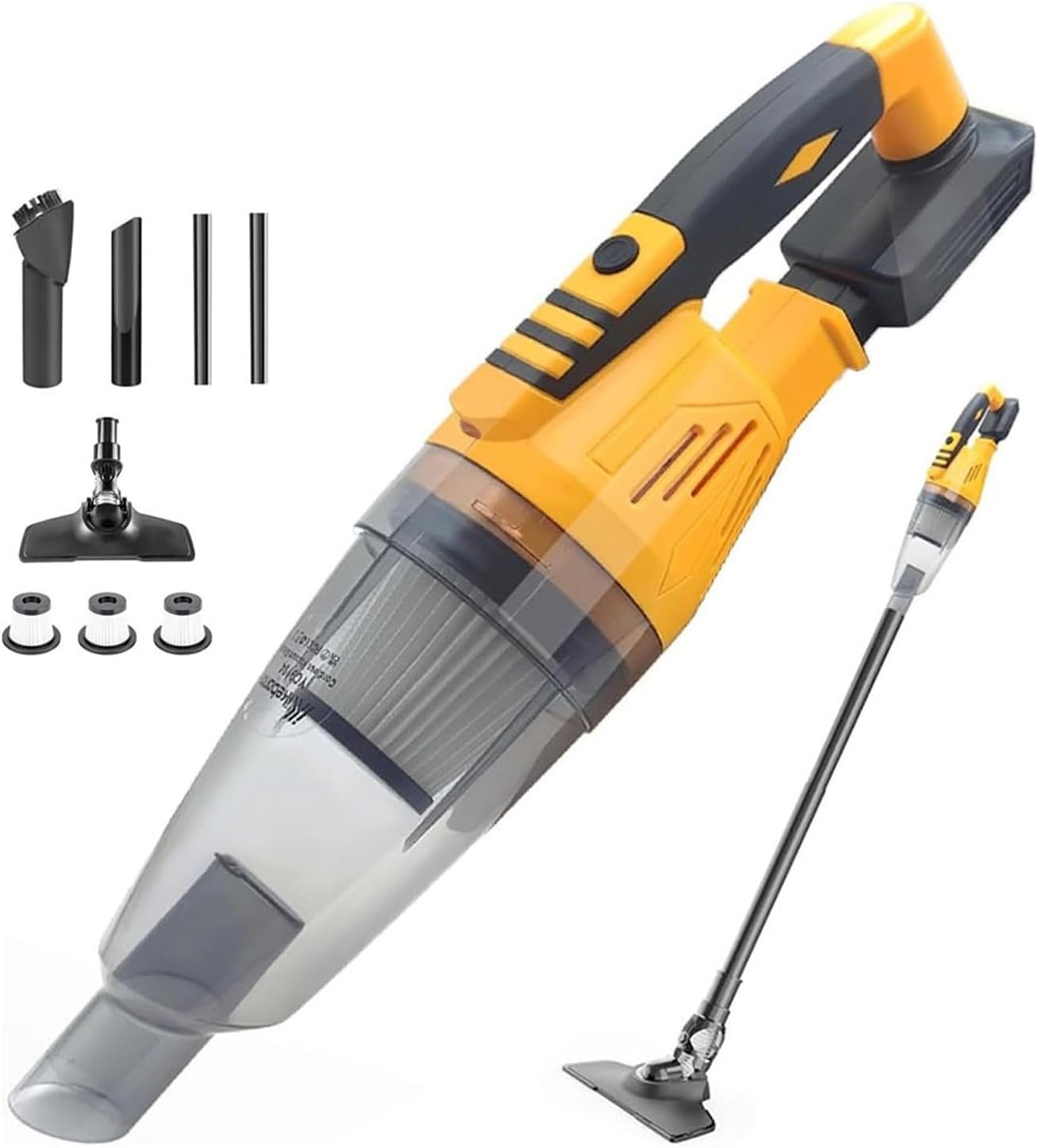 20V Max Cordless Stick Vacuum Cleaner, 2-in-1 Lightweight Handheld and Upright Vacuum with Dual Mode Suction, Compatible with 20V/18V Battery Platforms for Home Car Workshop Use