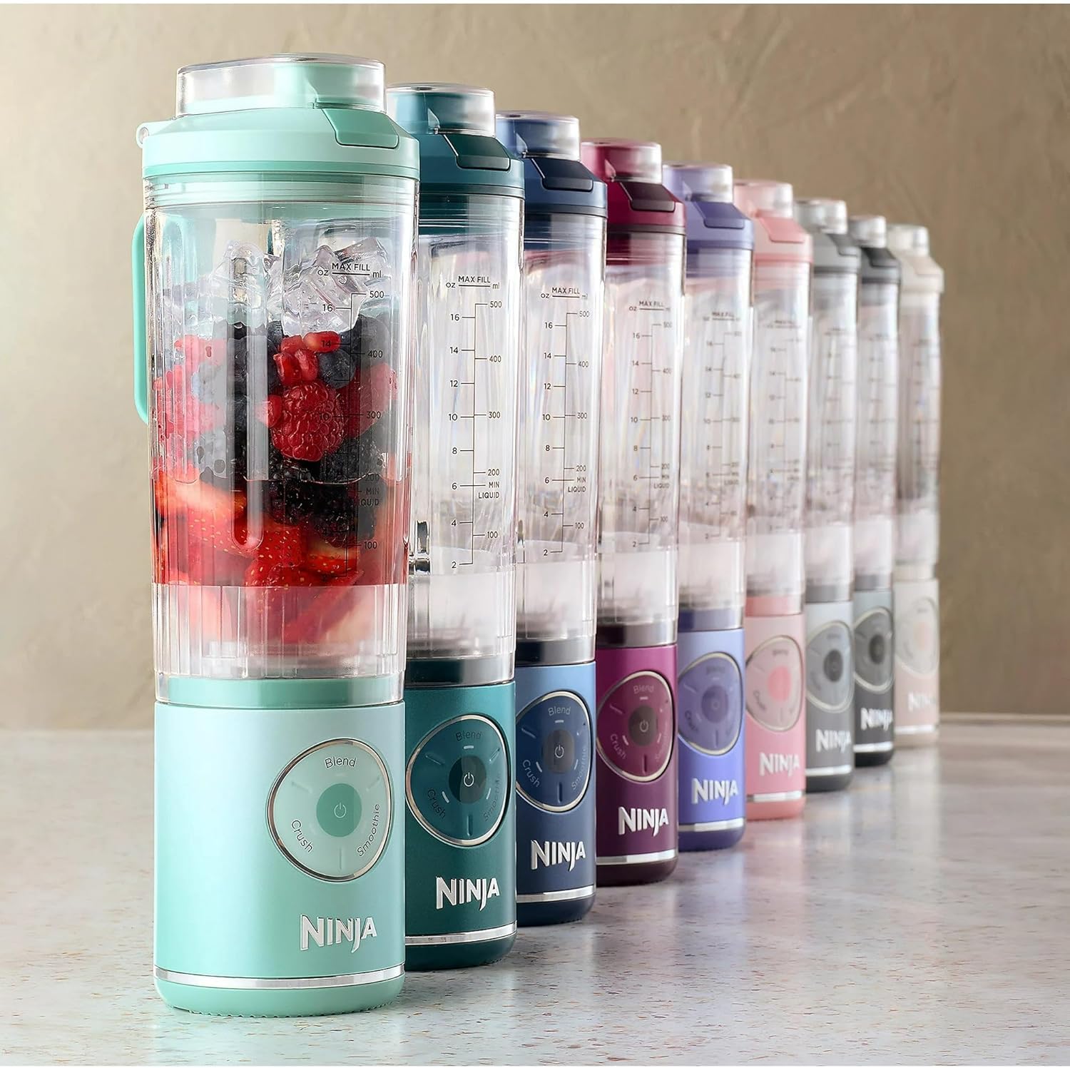 Restored Ninja BC251QTL Blast Max Personal Cordless Blender, 3 Programs, 22 oz. Twist & Go Vessel, Teal (Refurbished)