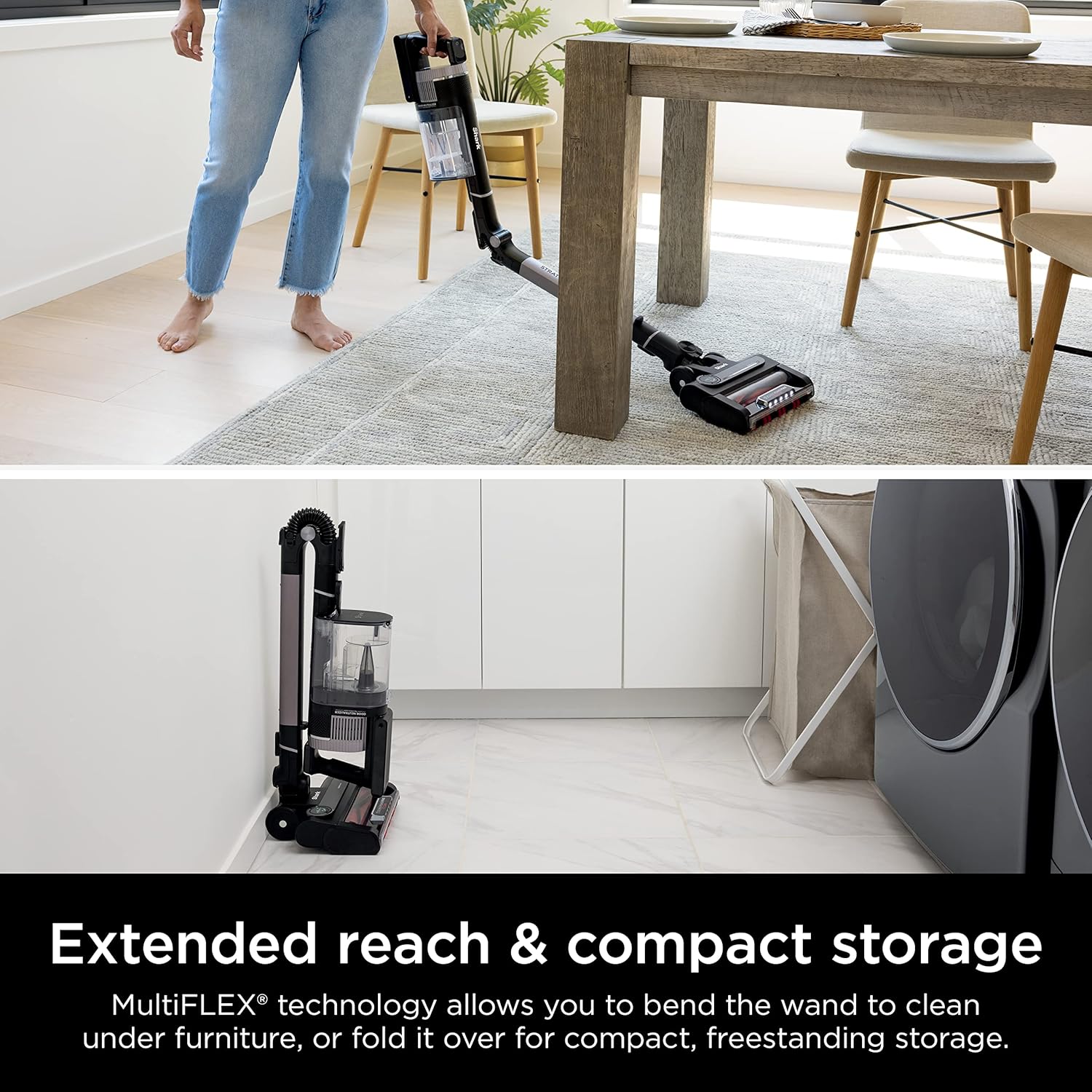 Shark IZ862H Stratos Cordless Vacuum with Clean Sense IQ and Odor Neutralizer, DuoClean PowerFins HairPro, Lightweight Powerful Vacuum Up to 60 Minute Runtime, Ash Purple (Renewed)
