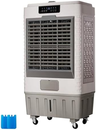 Portable Air Conditioners, Evaporative Cooler, with Remote and 12H Timer, 45L/10bal Water Tank, 3 Speeds, for Backyard, Garage, Patio