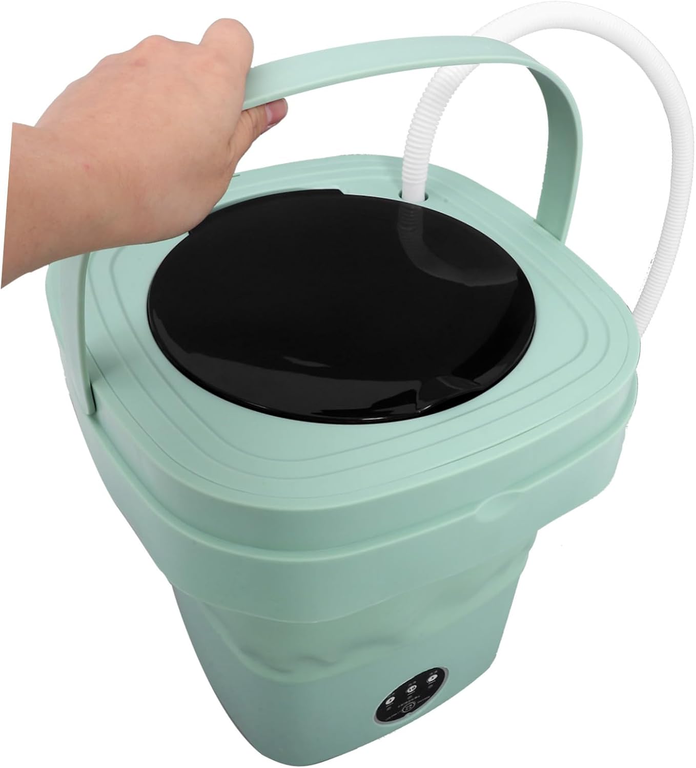 Compact Mini Washing Machine Portable Touchscreen Operated Bucket Washer Easy Storage Multi-function Modes Mini Washer for Home Dorm
