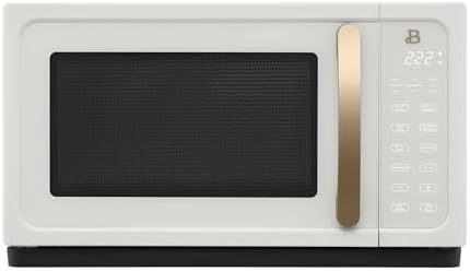 Beautiful 1.1 Cu Ft 1000W Sensor Microwave Oven Compact Countertop with Smart Sensor Cooking, 10 Power Levels & Easy Clean Interior – Perfect for Quick Meals, Office & Holiday Hosting