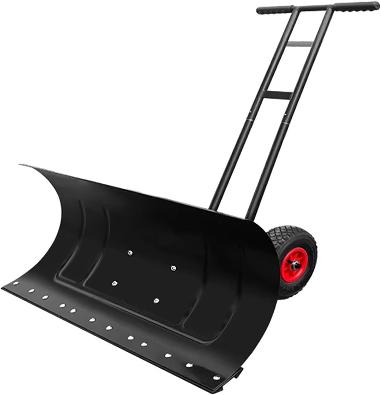 Snow Shovel with Wheels for Driveway, Heavy Duty Snow Pusher for Efficient Snow Removal, Back Saver Snow Plow(100x43cm/39.3x17in)