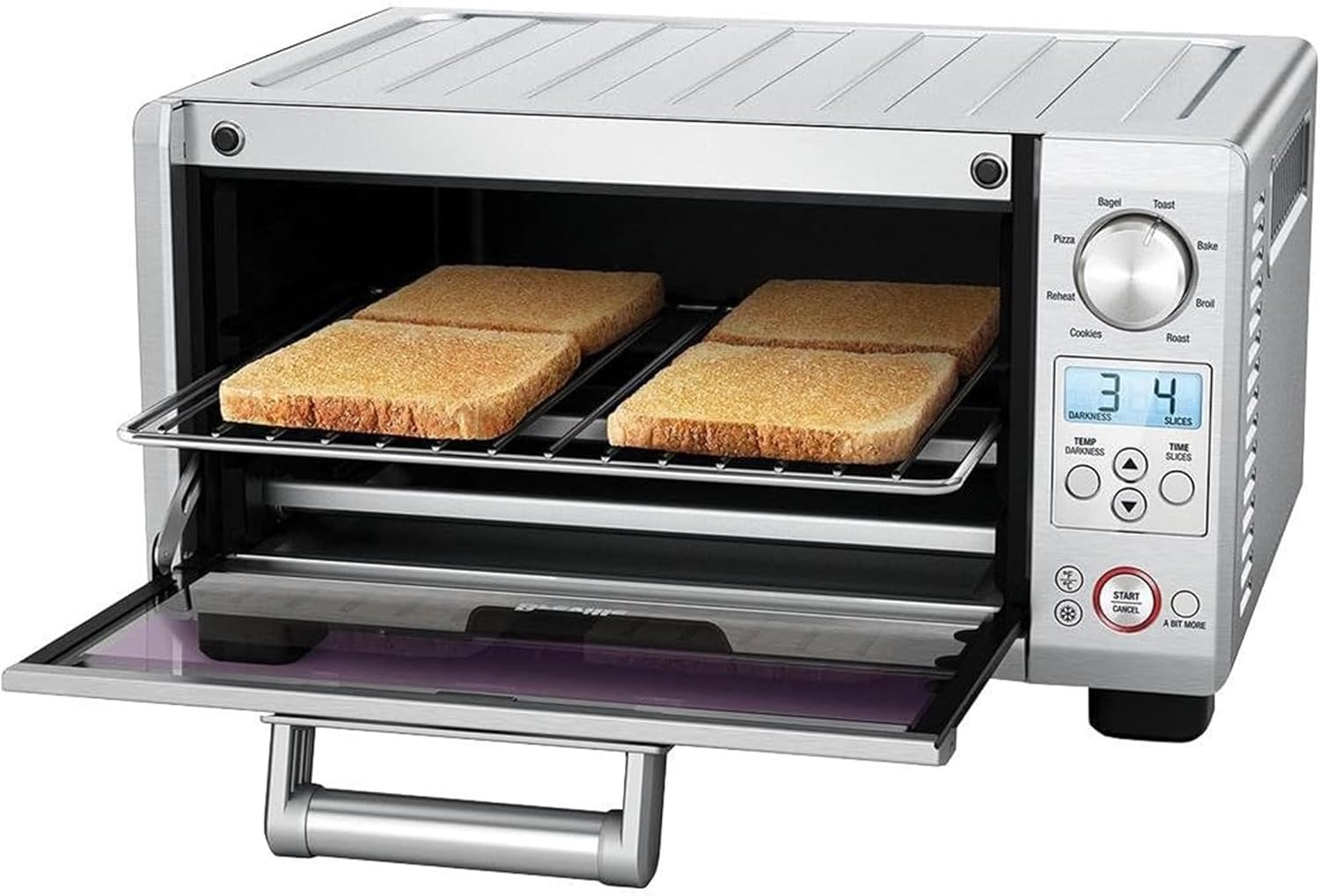 Breville BOV450XL Mini Smart Countertop Oven and Toaster Oven, Small, Brushed Stainless Steel