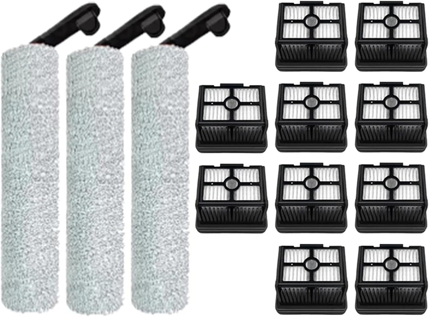 Compatible for Dreame H12 Pro Plus Wet Dry Vacuum Cleaner Roller and HEPA Filter Replacement(G SET)