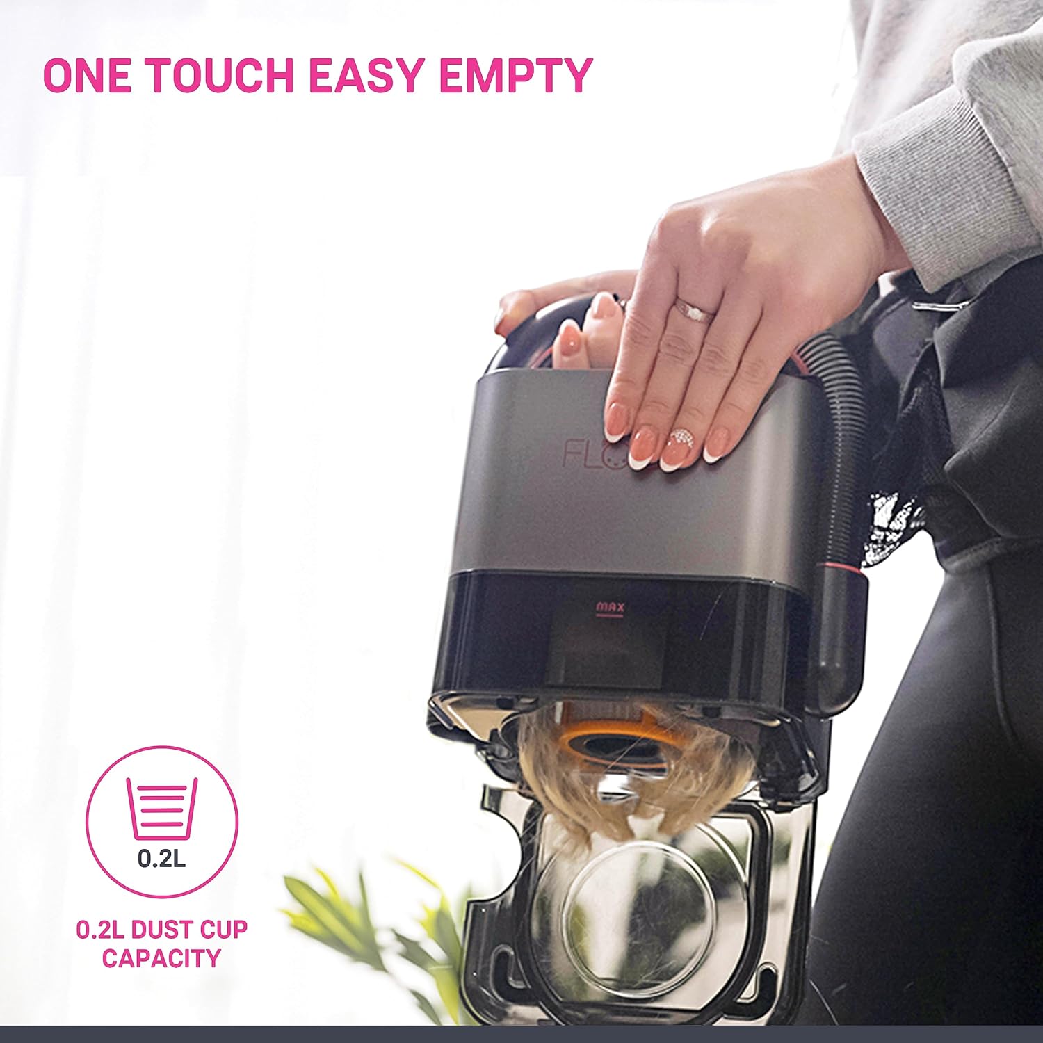 FLOOF Hand Cordless Retractable, 17000 Pa Pet Hair 2-Speed, Compact and Portable Vacuum for Car, Cube Vac, 20V Powershare Freedom (Battery and Charger Included), Gray