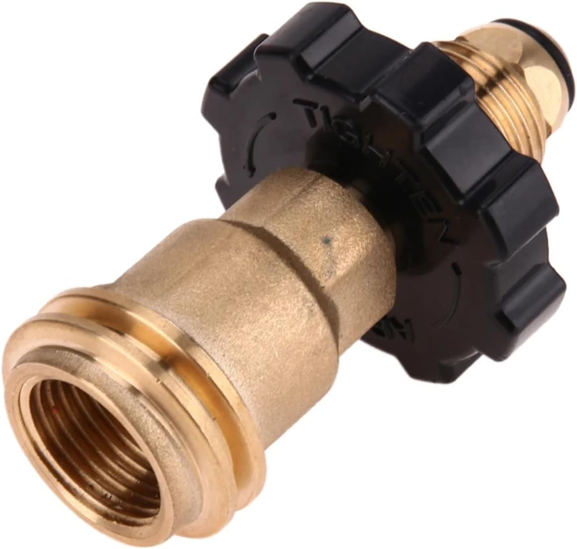 Universal Fit Gas Adapter Converts Safe Outlet Brass Adapter Corrosion Resistant Propane Pressure Valve for BBQ Gas Grill Heater