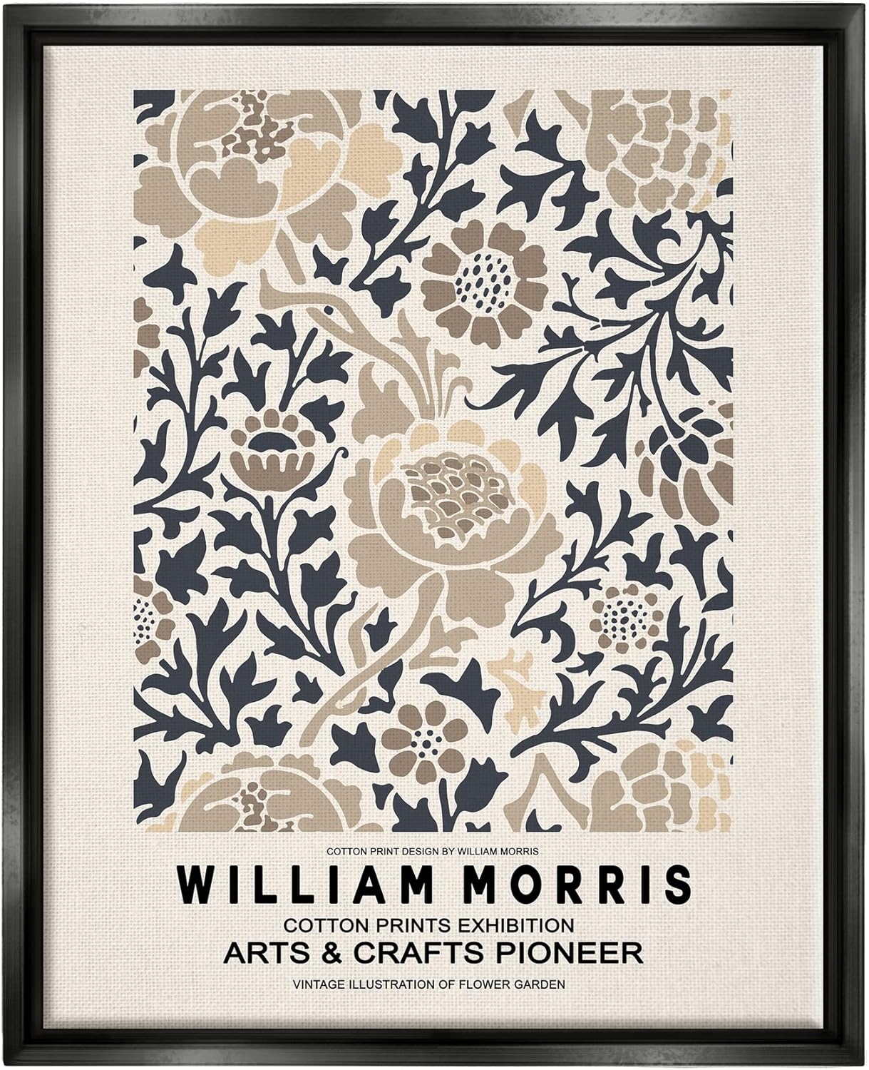 Stupell Industries Flower Blossom Silhouettes Pattern Exhibition Flyer, Design by Ros Ruseva