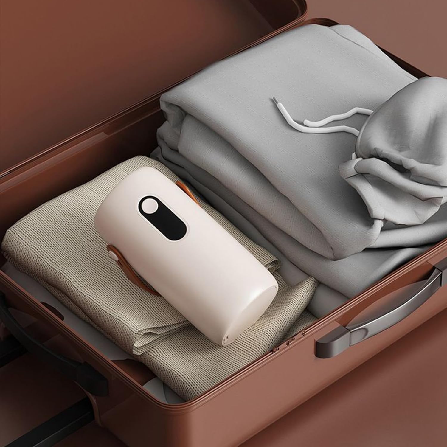 Portable Clothes Dryer, Foldable Electric Laundry Drying Machine, Compact Fast Drying Solution, 6.5 Inches for Clothing, Garments, and Fabrics, Indoor, Outdoor, Travel, Dorm, Hotel, Rv, Camping