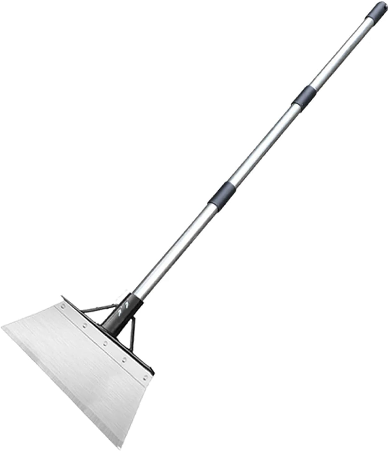 Flat Shovel Snow Shovel Ice Scraper Ice Shovel Outdoor Garden Cleaning Shovel Fit for Lawn Edging Driveway Weeding Tool(27CM)