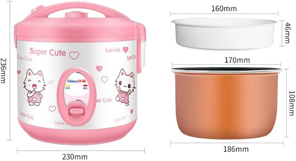 Rice Cooker Home Insulation Function Quality inner Pot Spoon Steamer And Measuring Cup Mini Dormitory Small Appliances (A)(A)