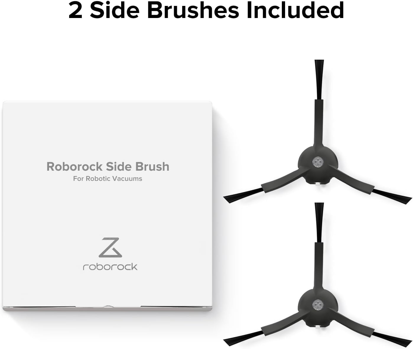 roborock Qrevo Slim Robot Vacuum and Mop with 2Pcs Side Brushes Replacement