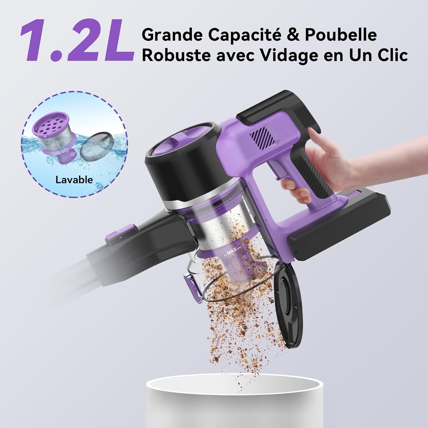 Cordless Vacuum Cleaner,8-in-1 Vacuum Cleaners for Home,