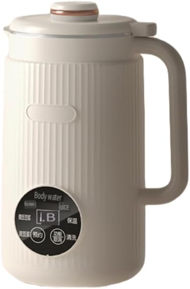Automatic Soy Milk Maker, 650W, 1000ml Capacity, 8 Programs, Self-Cleaning Blender with 10-Blade Grinder, White (Skin color: 1.2 liters, American standard 110V (English Version))