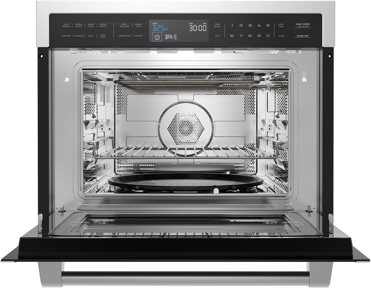 Gasland 24 Inch Built in microwave oven, Microwave and Convection Oven Combination, 1000W, 11 Levels, Sensor Cook, Touch Control, LCD Display, 1.6 Cu. Ft Wall Microwave Oven Combos, Stainless Steel