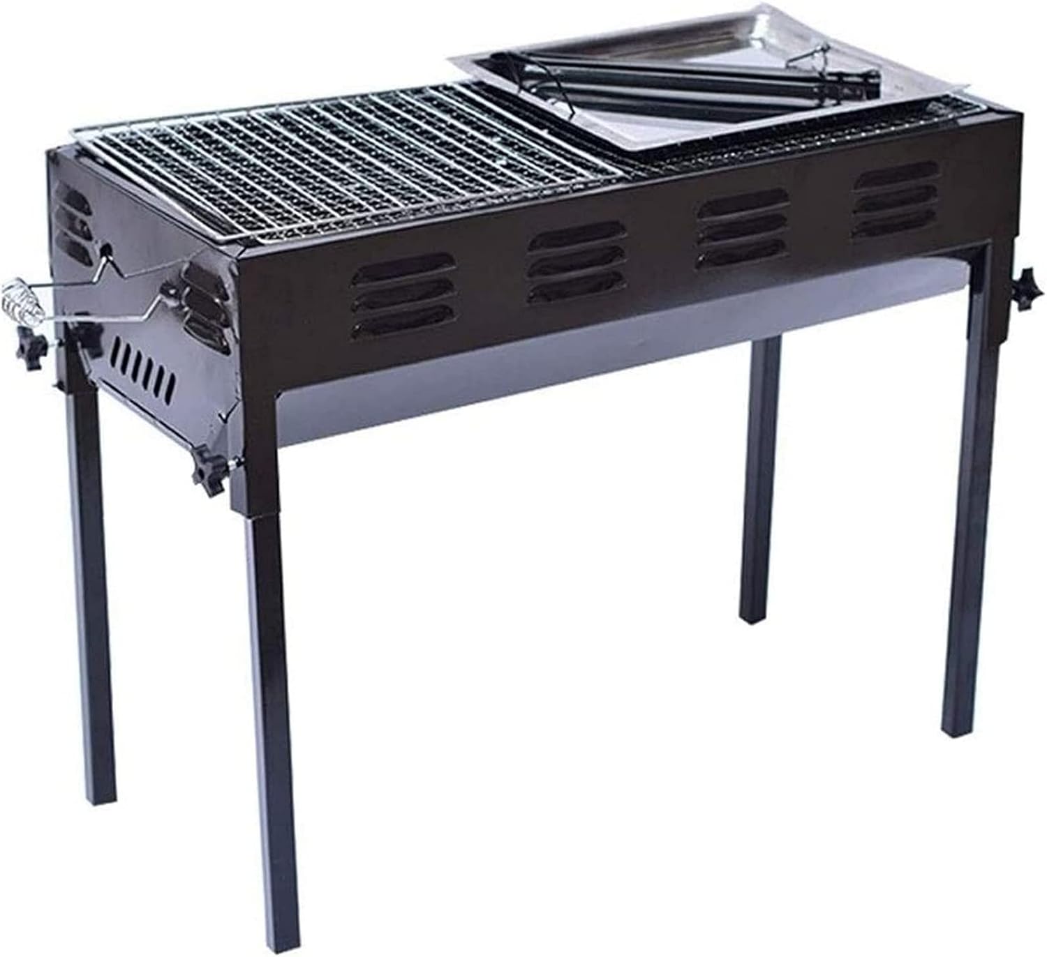 Charcoal Grill Barbecue Portable - Stainless Steel Camping Grill Tabletop Grill Grill for Portable Camping Cooking Small Grill