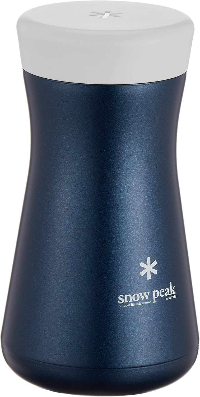 Snow Peak's Tsuzumi Bottle 350, TW-350BK, Stainless Steel, Vacuum-Sealed, Double-Walled, Made in Japan, Lifetime Product Guarantee, Lightweight for Camping & Everyday Use