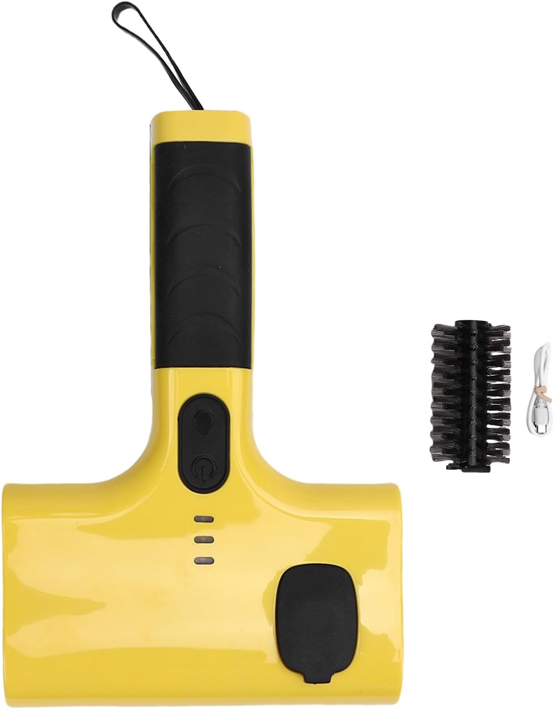 Electric Grill Brush, 60W Cordless Grill Cleaner with 2600mAh Battery and Water Reservoir 15.8x23cm Replaceable Brush Head for Outdoor Grilling