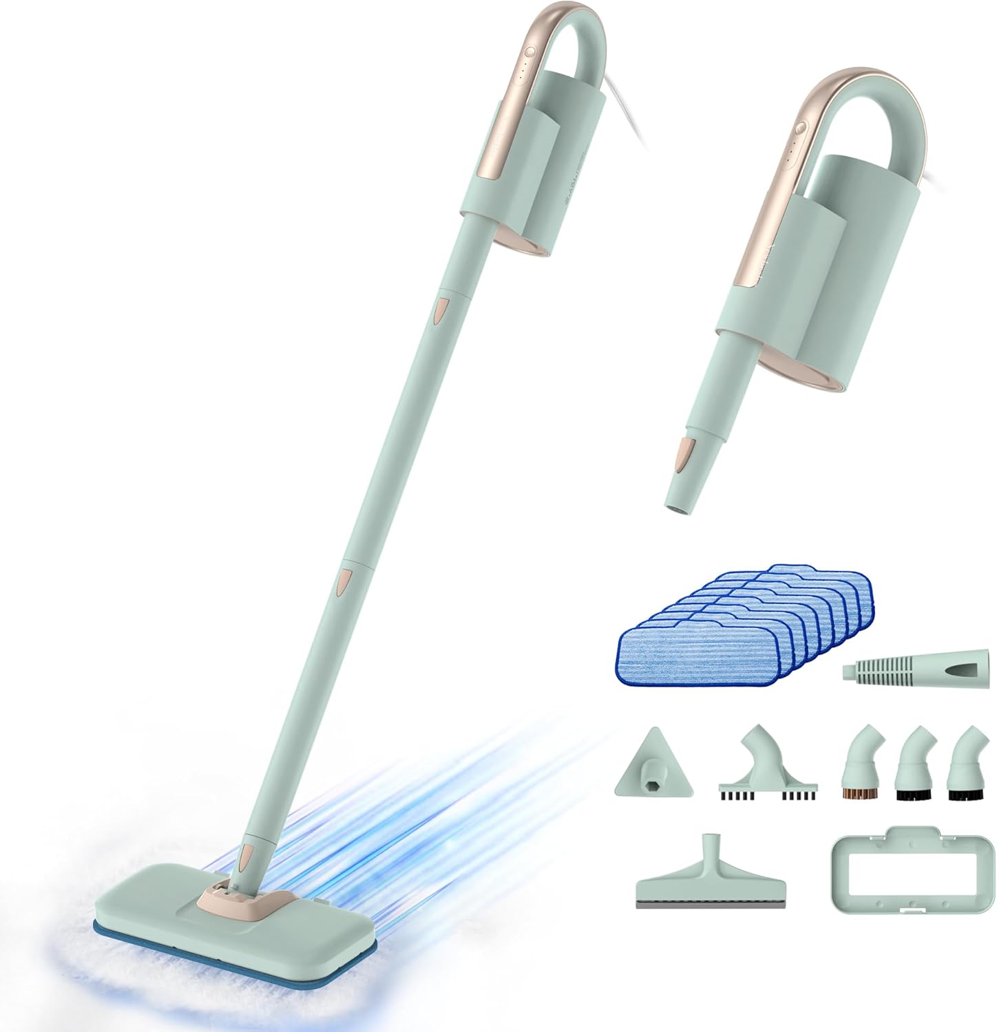 Newbealer Steam Mop NB602N bundle with 8 Washable Microfiber Pads