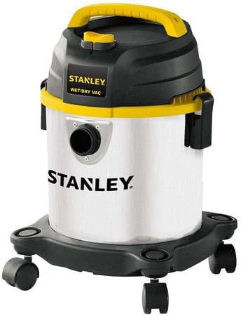 STANLEY 3 Gallon Wet Dry Vacuum, Powerful 4 Peak HP Motor, Portable Stainless Steel 3 in 1 Multifunctional Shop Vacuum with Blower, Model: SL18136