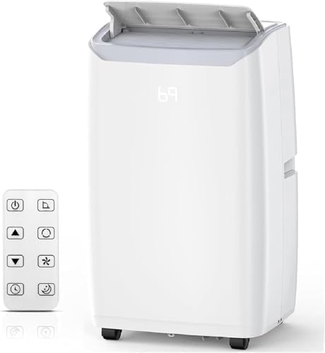 Portable Air Conditioners 14,000 BTU, Air Conditioner Portable With 24H Timer, Window Kit Included, Ultra Quiet AC Unit for Large Room Indoor, 750 Sq.Ft Capacity, White