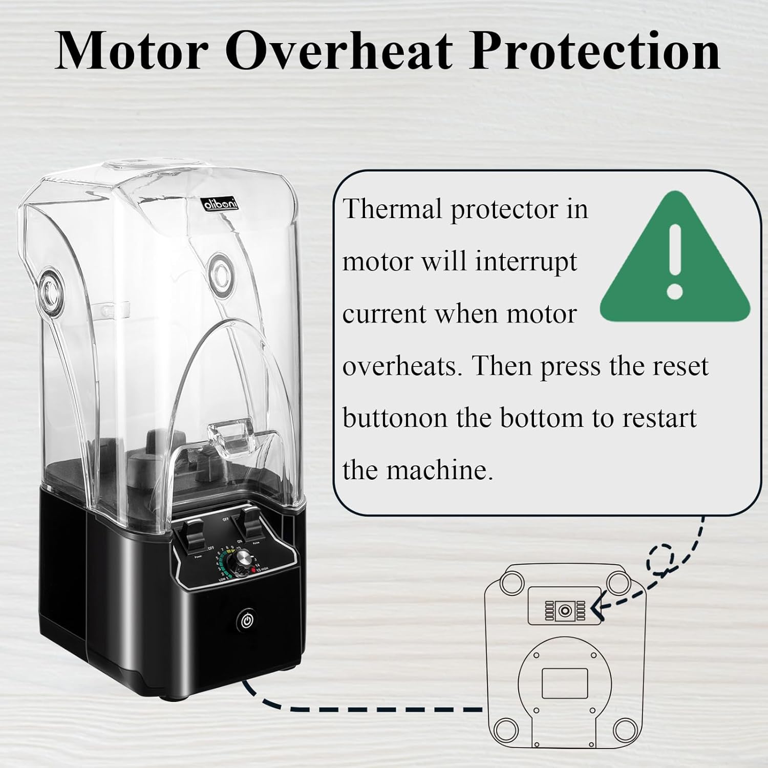 Commercial Blender for Smoothies 2200W With Soundproof Cover, 2200 ML, 15 Speeds, 6-leaves Stainless Steel Blade,Heavy Duty Blender for Restaurant, Smoothie,Ice Crush,Shakes, 9.5