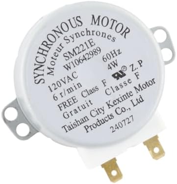 Whirlpool W10642989 OEM Microwave Turntable Motor, White