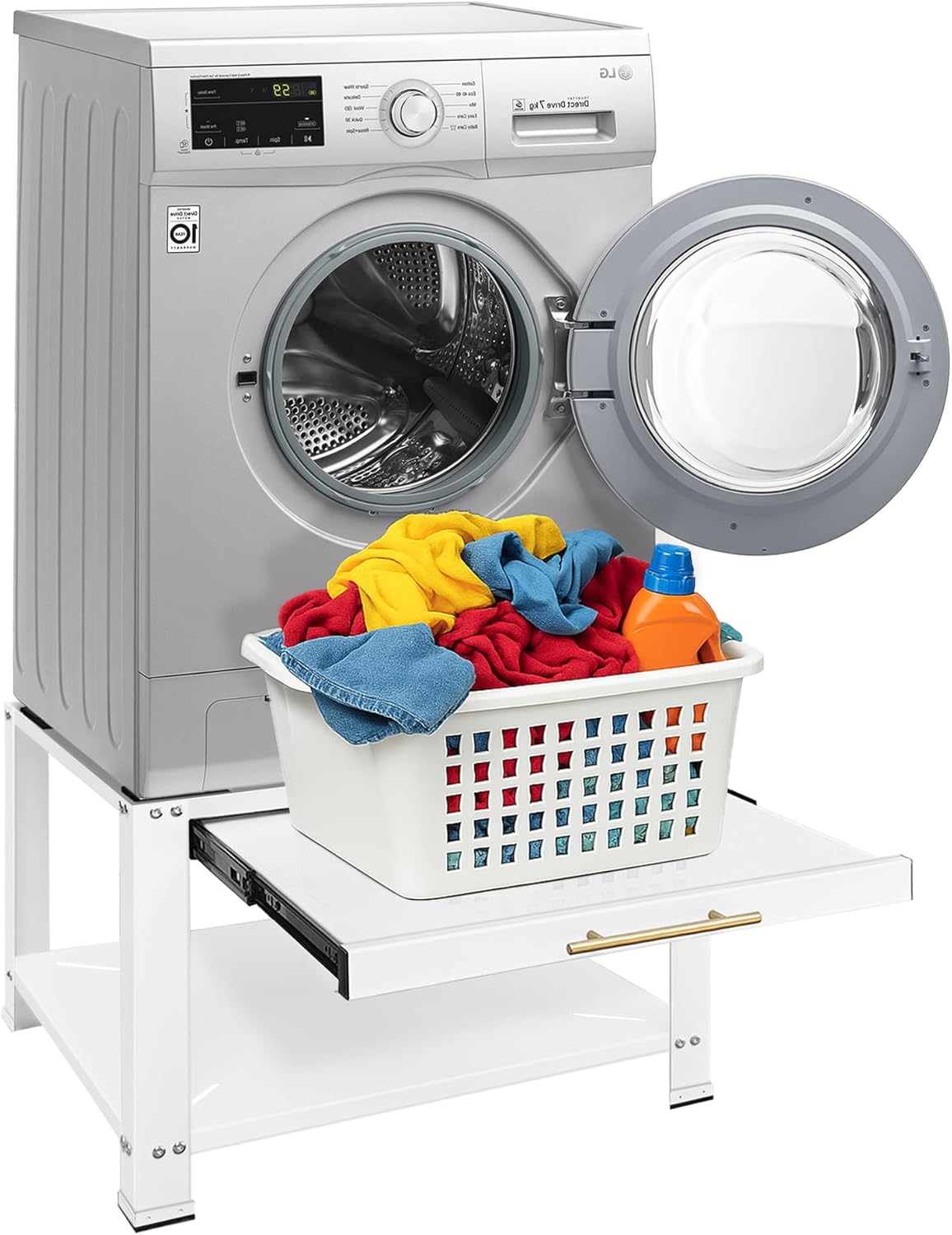 Royxen Washer and Dryer Pedestals with Drawer,29