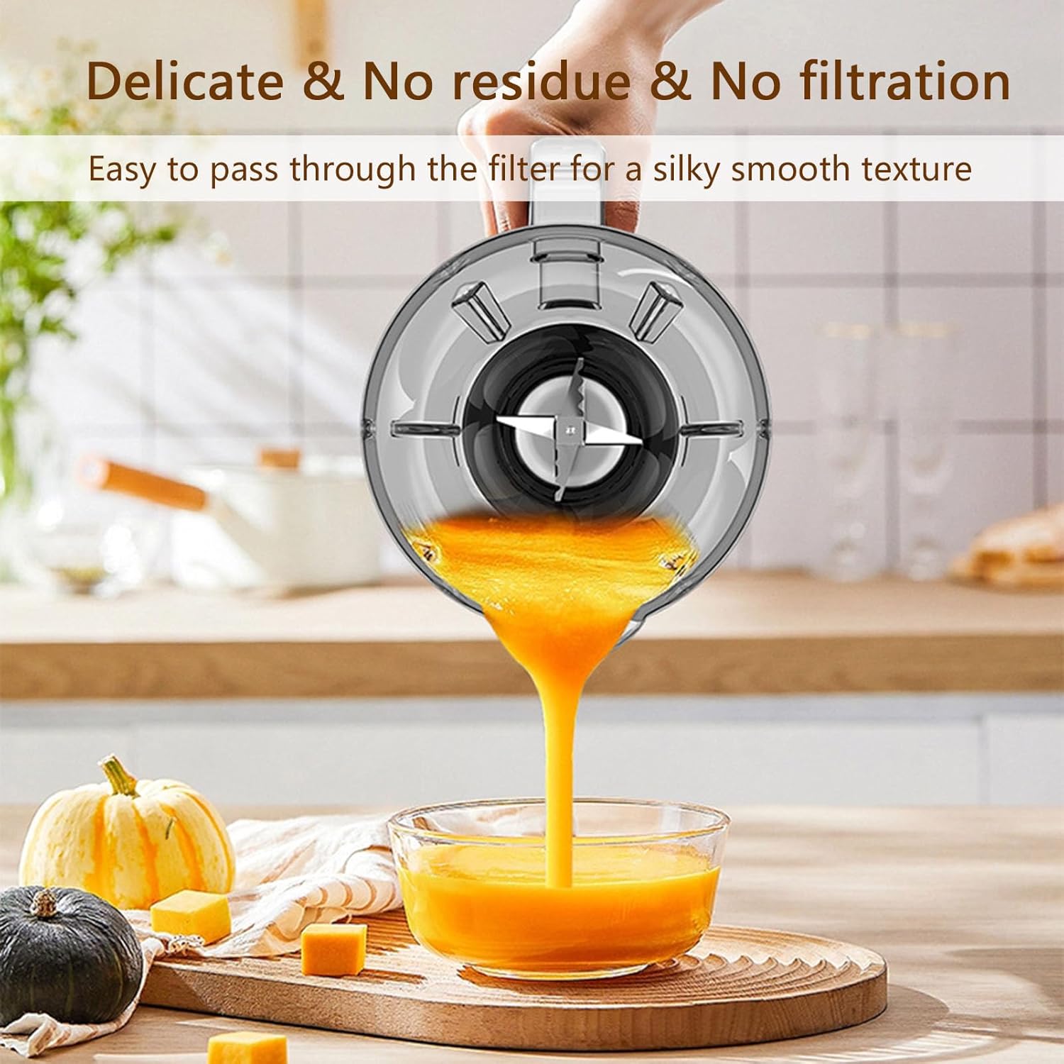 Countertop Blender, 850W Blenders for Kitchen, 48 Oz Glass Jar, 5 Speeds and Pulse, for Shakes and Smoothies, Frozen Drinks, Silver