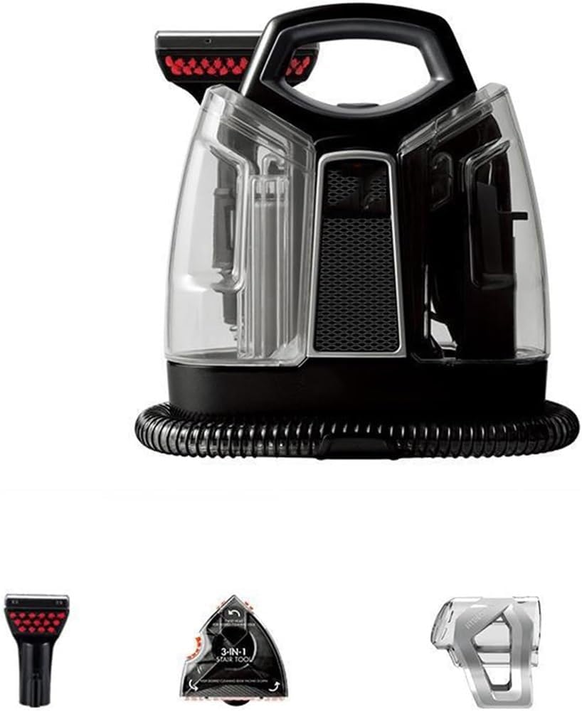 Electric Handheld Steam Cleaner Sofa Curtain Cleaning Machine Vacuum Cleaner Home Spray Suction Wet & Dry Integrated Machine (Color : A)