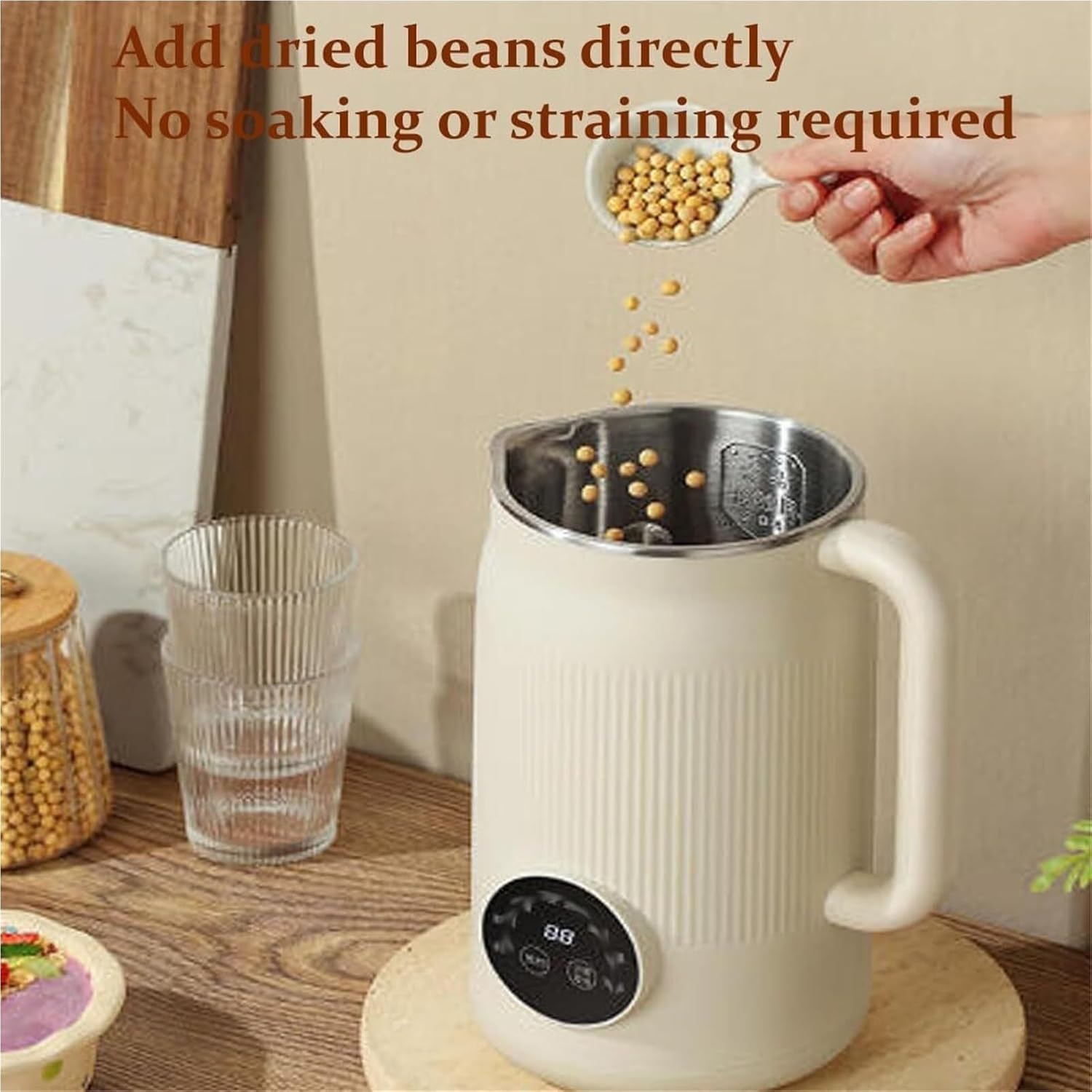 8 in 1 Nut Milk Maker Machine, 40oz/1.2L Soy Milk Maker with Self Clean/12H Delay/6H Keep Warm, One Touch Alomnd Milk Maker for Homemade Oat, Soup, Juice, Plant Based and Non Dairy Beverages(Green)