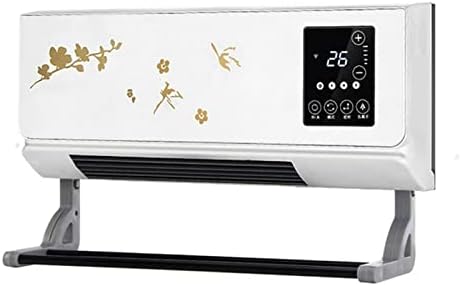 Electric Space Heater 2000W Wall Mounted Air Cooler Conditioner Heater Fan Heating Cooling Room Bathroom Waterproof Remote Timing Air Conditioning Fan Space Heaters