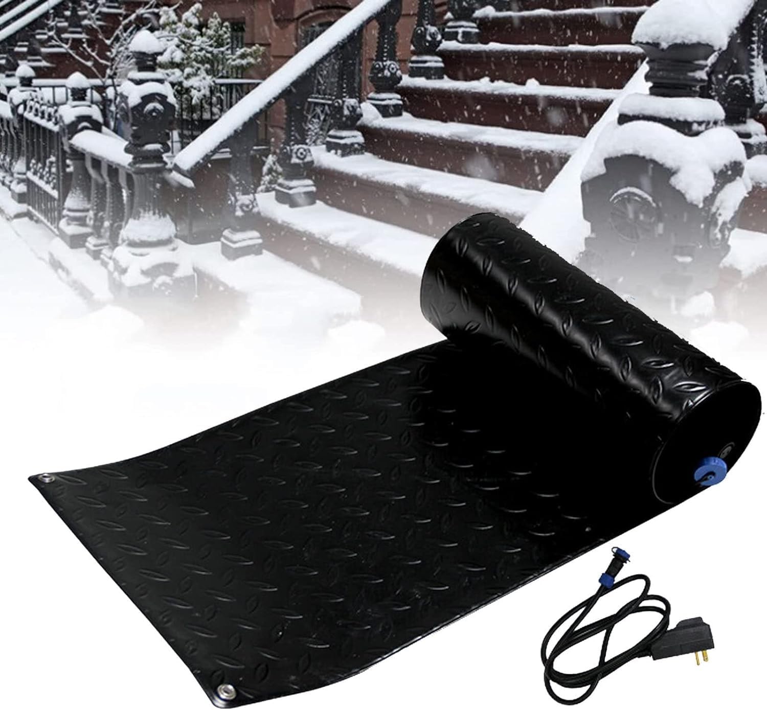 Snow Melting mats, Outdoor No Slip Heated Walkway Mat, Snow Melting Walkway Mat | for Winter Snow Removal (Color : 30 * 60in(76.2 * 152.4cm))