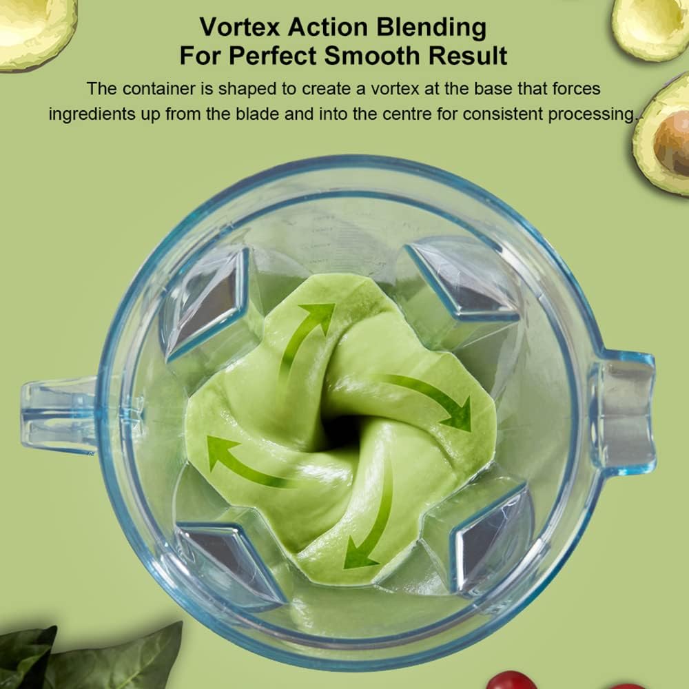 professional 2200w commercial blender with timer