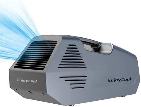 Portable air conditioner Fast Cooling Outdoor Built-in Cool Sleep Modes Bedroom Air Conditioner with Remote Control 2380 BTU Camping Small Air Conditioner Portable for Room Office Camping Car blue