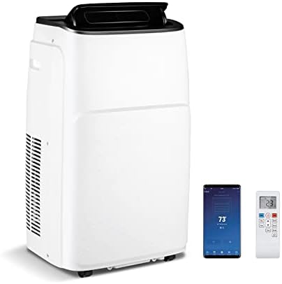 PETSITE Smart Portable Air Conditioner & Heater 13000 BTU, 4-in-1 Stand up AC Unit, Dehumidifier, Heater & Fan with Remote Control Window Kit For Rooms up to 600 Sq.ft