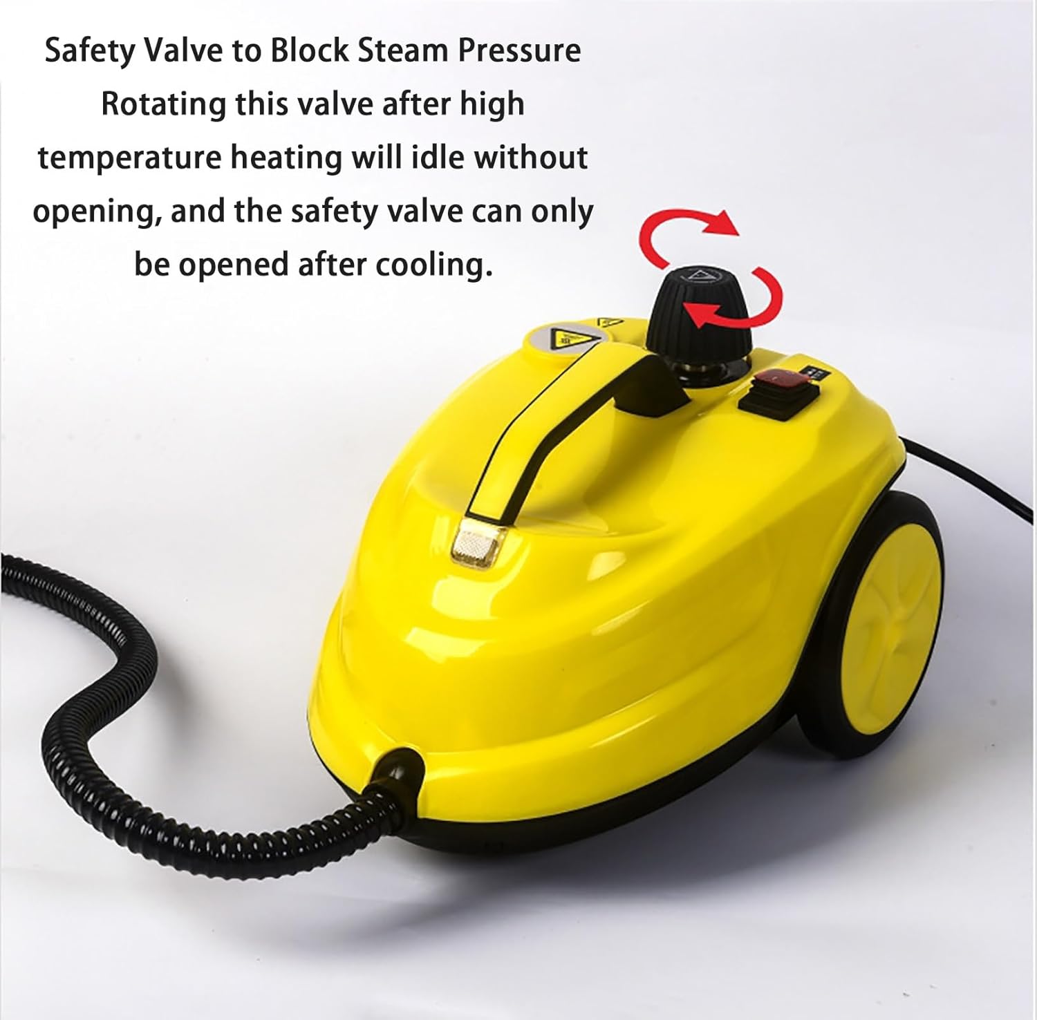 1500W Handheld Steam Cleaner Steam Carpet Cleaner Vacuum Cleaner, Continuous Steam, Suitable for Furniture, Upholstery, Sofas