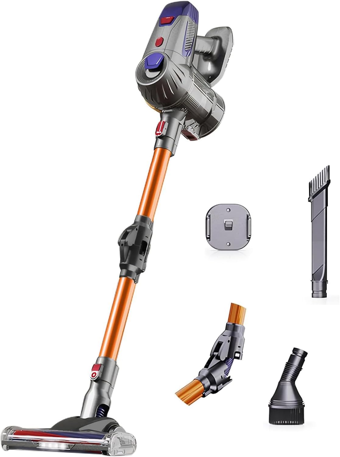 3-in-1 Cordless Stick Vacuum Cleaner | 150AW/9000Pa Suction, 40 Min Runtime, Lightweight & Self-Standing for Floors, Carpets, Cars (Z7 Gold)