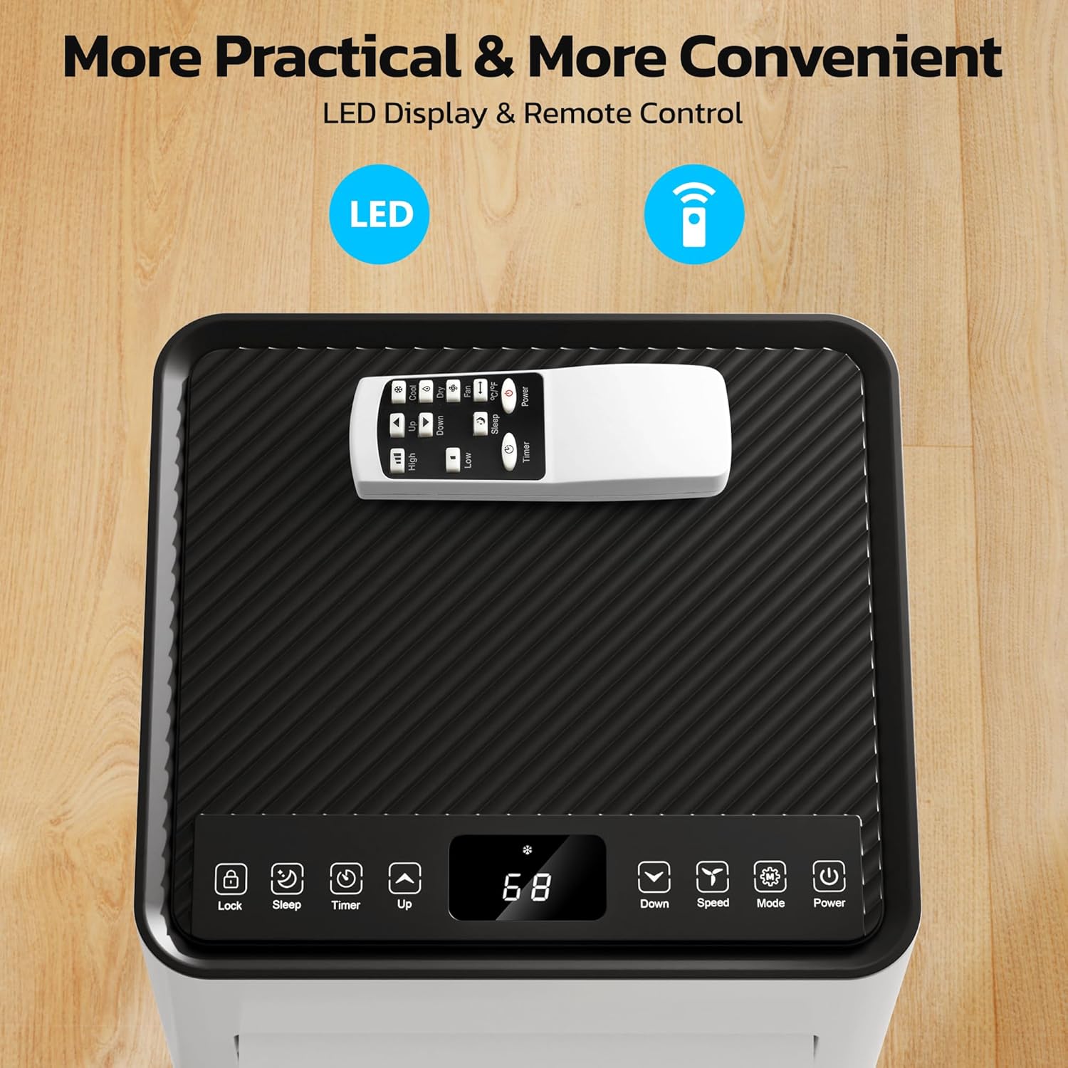 ZAFRO 8,000 BTU Portable Air Conditioners, 4 Modes Portable AC Unit with Fast Cooling/Energy Efficient/Remote/24Hrs Timer for Bedroom/Dorms/Indoor Rooms, White