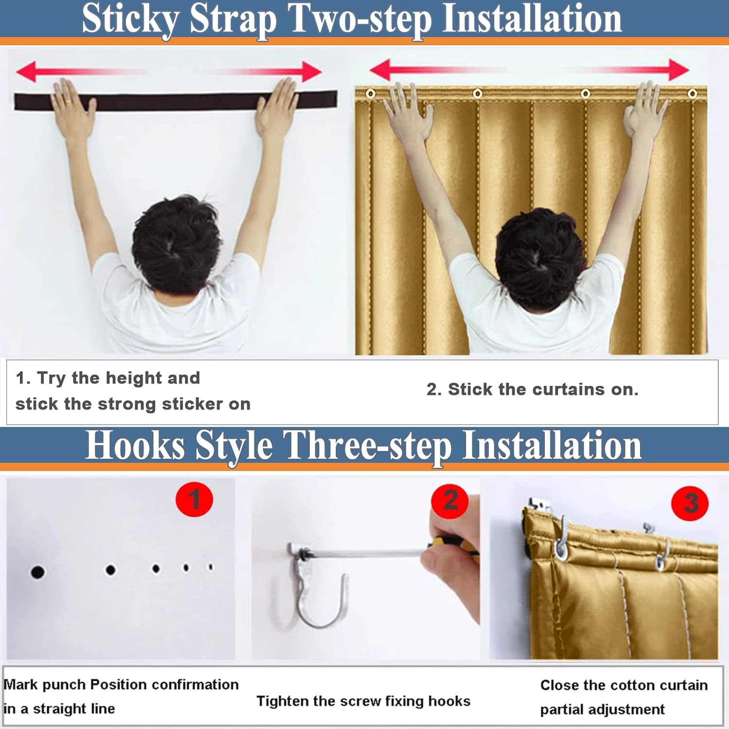 Soundproof Blanket for Doorway, Thick Thermal Fabric Door Cover, Winter Doorway Cover Screen Door Curtain for Air Conditioner Room Heater Room Living Room Back Doors(Gold W60*H91in)