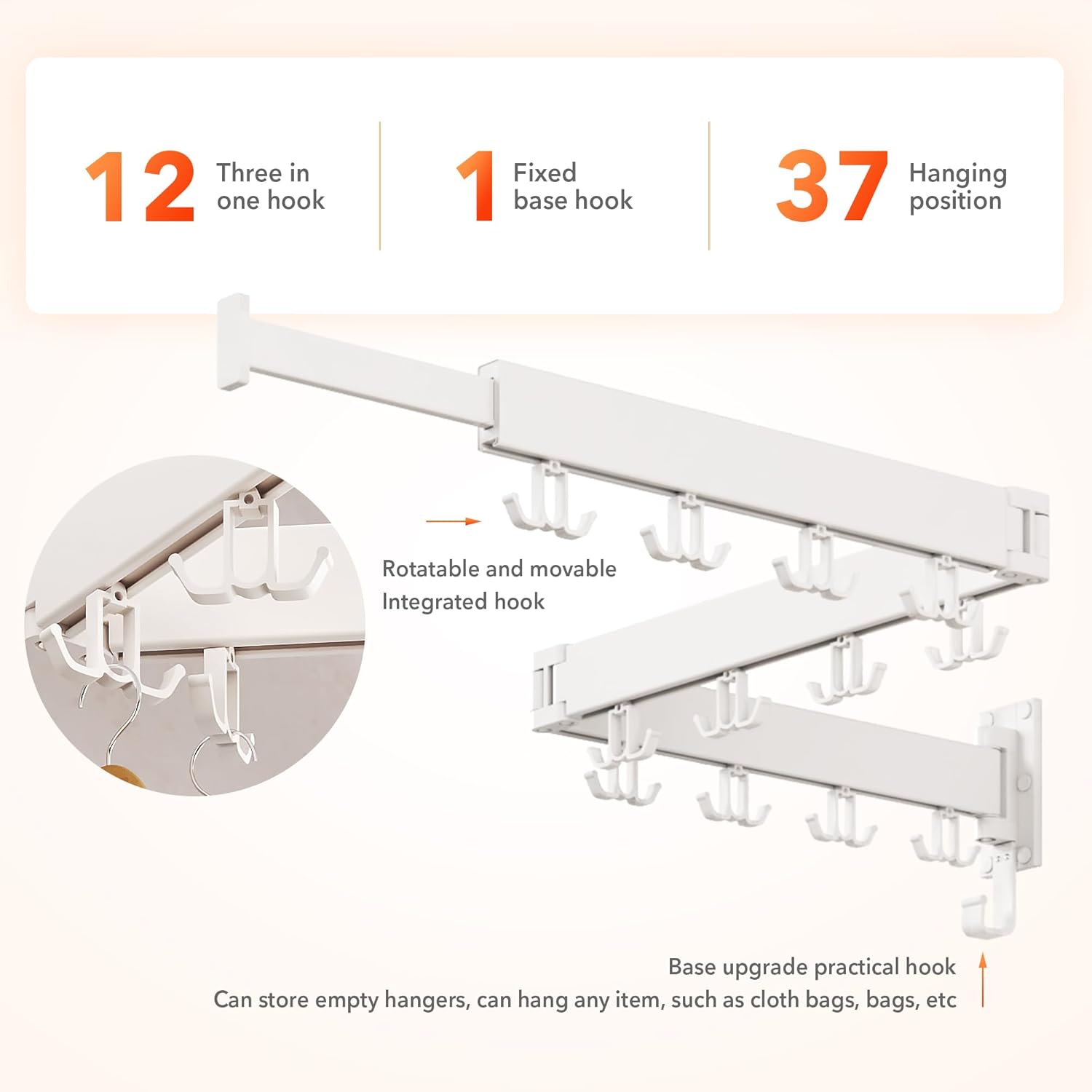 Drying Rack Clothing Wall Mounted,Clothes Drying Rack,Laundry Drying Rack,Collapsible Dying Racks for Laundry,Foldable Clothes Dryer Rack,Clothes Hanger Rack Wall Mount